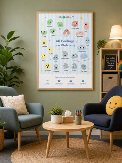 Emotion Poster: All Feelings are Welcome!